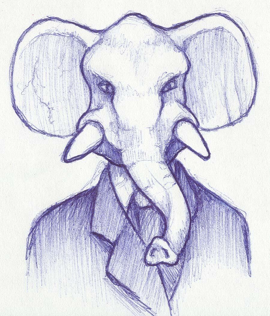 Drawing of an Elephant