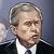 Illustration of George W Bush threatening Saddam Hussein