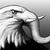 Eagle with an elephant's trunk
